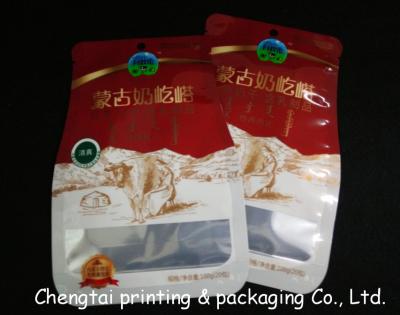 China Semi Aluminum Recyclable Shaped Pouches Food Packaging Bags With Tear Notch for sale