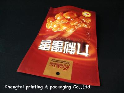 China Lamination Plastic Snack Food Packaging Pouch Three Side Sealed With Window for sale