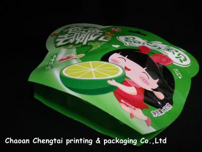 China Colorful Small Shaped Packaging Pouches Safety For Fruit Candy / Cookies for sale