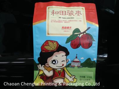 China 415g Flat Bottom Pouches / Dry Fruit Packaging Bags Heat Sealing Non Toxic for sale