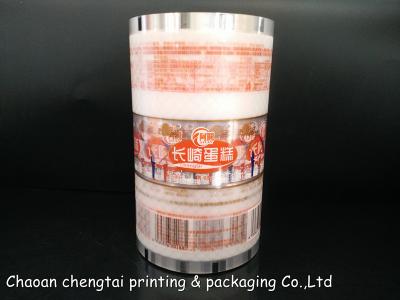 China Sachet Packaging Rollstock Film / Plastic Film Roll For Cake Automatic Packing for sale