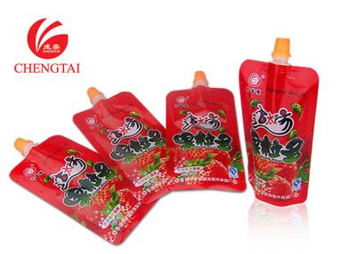 China Gravure printing Stand Up Pouch with Spout for Ice Cream Packaging for sale