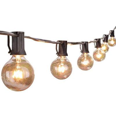 China String 25FT Outdoor Connectable String Lights E14 Edison Bulb Included Christmas Waterproof LED String Light for sale