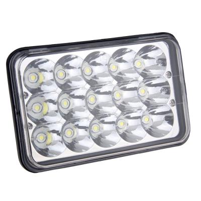 China Factory wholesale 4x6inch aluminum alloy led headlight 45w truck lamp for sale