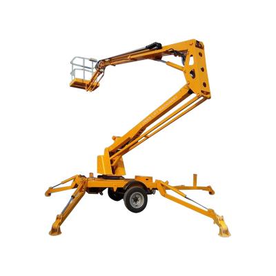 China Hotels Man Lift Aerial Work Platform Towable Articulated Telescopic Boom Lift for sale