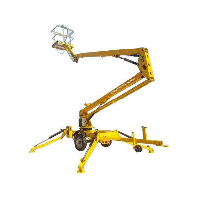 China Hot Sale 10m-22m Telescopic Hotels Cherry Picker Spider Boom Lift Machine for sale