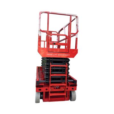 China Self Propelled Hotels Mobile Flywheels Aerial Scissor Lift for sale