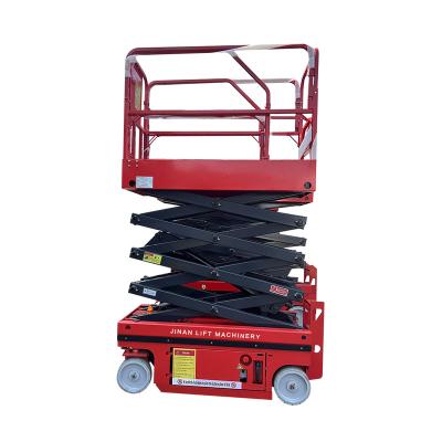 China Hotels 10m 6M 8M 12M Self Propelled 14M Rough Terrain Scissor Lift Table Scissor Lift Small for sale