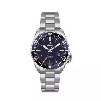 China Low Moq Date AKIRES MIYOTA 8215 Movt Mens Dive Steel Watch OEM 20ATM Automatic Mechanical Waterproof Diver Watch for sale