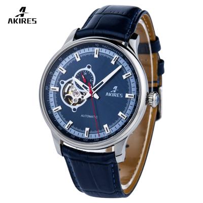 China Day/Date Fashion Sapphire Glass Custom Luxury Wristwatches OEM Mechanical Automatic Skeleton Men Watches for sale