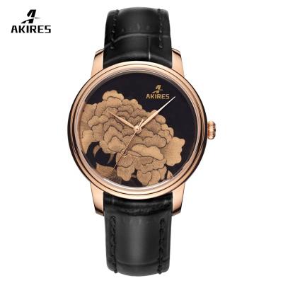 China AKIRES brand automatic women's date watches brand fashion luxury ladies automatic mechanical watch for sale