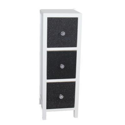 China Multifunctional modern luxury black solid wood solid wood storage cabinet with drawers for living room for sale