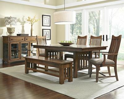 China Extendable Solid Wood Dining Table Set Custom Size Furniture Wood Dining Table Customize Rectangular Solid Wood Dining Table Set for sale