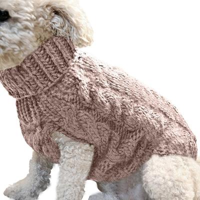 China Yiwu Factory Manufacturer Wholesale Stocked Custom Multi-colors Warm Soft Winter Sweater Dog Clothes for sale