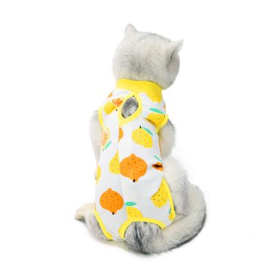 China Amazon Stocked Branded Packing Cats Small Dogs Recovery Weaning Cloth Abdominal Cotton Breathable Kittens Recovery Suit For Cats for sale