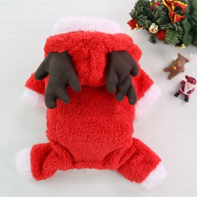 China Top Stocked Amazon Selling High Quality Christmas Pet Santa Rider Style Clothes Dog Supplier Merry Christmas Pet Costume for sale