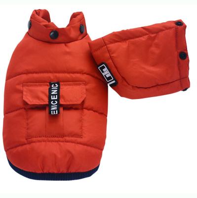 China High Quality Stocked Autumn And Winter New Pet Dog Toy Cotton Coat Supplies Vest Teddy Clothes Thick Cotton for sale