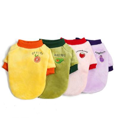 China Stocked Top Selling Hot Soft Fleece Jumper Sweater For Daily Wear Cat Puppy Dog Clothes Coral Winter Products Amazon Clothing for sale