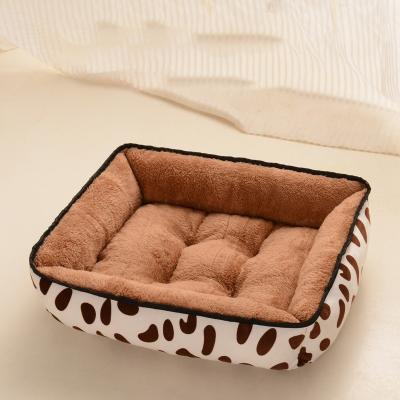 China Wholesale Fashion Suede Super Soft Round Soft Round Dog Bed Stocked Washable Bottom Wholesale Dog Bed for sale