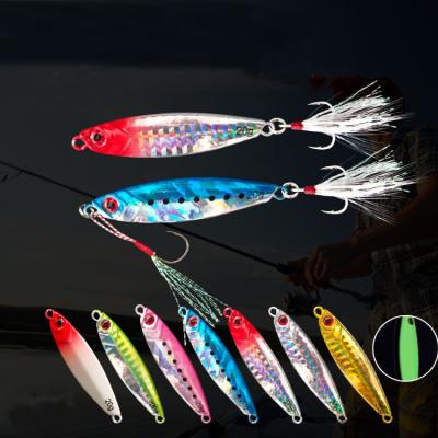 China Lead 7g Vertical 80g Sinking Custom Swim Bait Hard Metal Lure Fishing Jig Artificial Saltwater Casting for sale