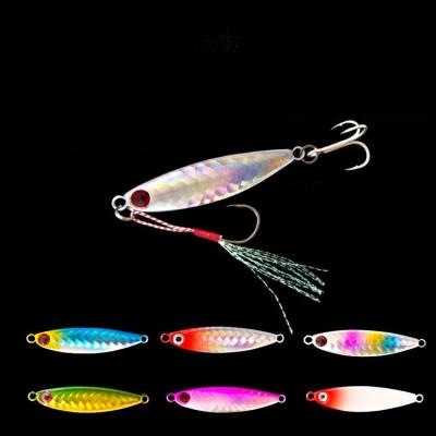 China Lead 7g To 30g Vertical Swim Jiging Sinking Metal Lure Hard Artificial Bait Saltwater Bait Casting for sale