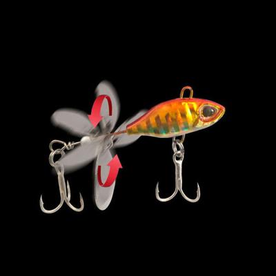 China Metal Tail Blade Spinner 7g 10g 14g Bait Metal VIB Lure Fishing Artificial Hard Lures Swimbait 3D Bionic Eyes for sale