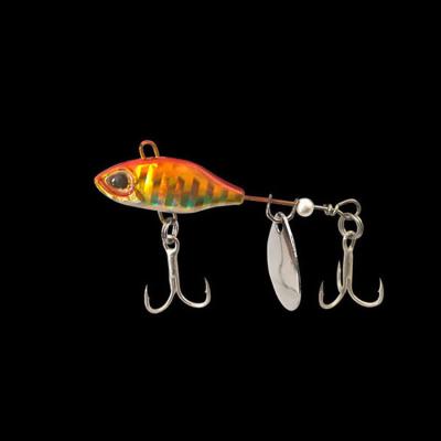 China Metal Tail Blade Spinner Bait Metal VIB Lure Fishing Artificial Hard Lures Swimbait 3D Bionic Eyes for sale