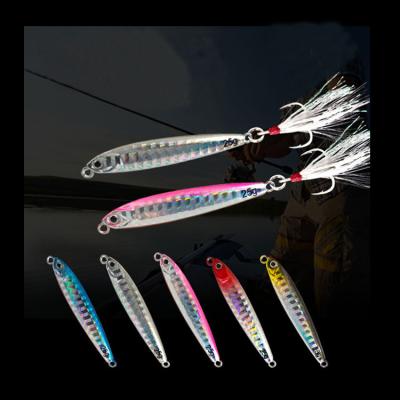 China 7/10/15/20/25/30g lead shore casting lead lures metal swimbait saltwater lake casting hard fishing artificial river for sale