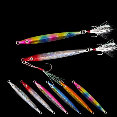 China 10/15/20/30/40/60g Lead Casting Fishing Lures Hard Metal Swimbait Seawater Shore Lake Artificial River for sale