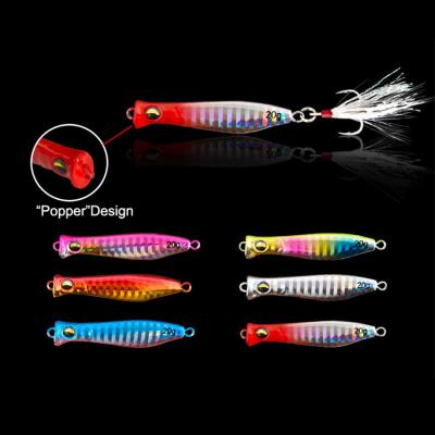 China 10/15/20/25/30/40g Long Lead Lures Metal Swim Hard Bait Snap Casting Artificial Fishing Design for sale