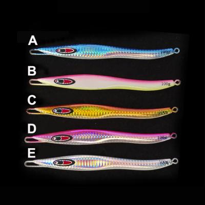 China 80/100/120/150/200g Lead Lures Metal Swim Bait Saltwater Artificial Long Hard Fishing Shore Casting for sale