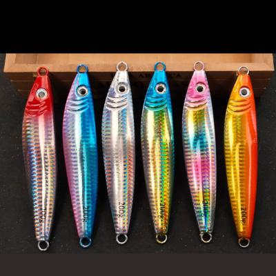 China 60/80/100/120/150/180/200/240g Lead Lures Metal Swim Bait Saltwater Long Hard Fishing Artificial Shore Casting for sale