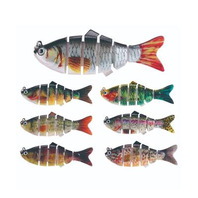 China 10.5cm Bait 20.5g Artificial Bass Segmented Fishing Lures OEM 6 Sects Hard Fishing Segment Multi Joint KL18 for sale