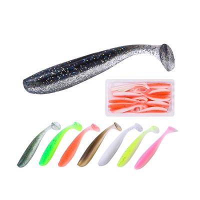 China 20PCS 6cm/1.5g Eco-Friendly PVC Plastic Artificial Fishing Lure New Soft Baits Wholesale for sale