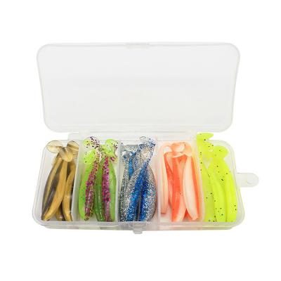 China 25PCS New Custom PVC Plastic Artificial Soft Fishing Lure Bait Fishing Lures Wholesale for sale