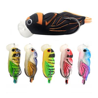 China artificial cicada 12.6g 12.6g insect lure swim bait lure 2021 top water floating 6.5cm for sale