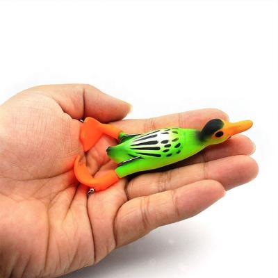 China 9.5cm Soft Duck 12g Artificial Fishing Lures Bionic Bait Top Water Floating Bass Snakehead 9.5cm for sale