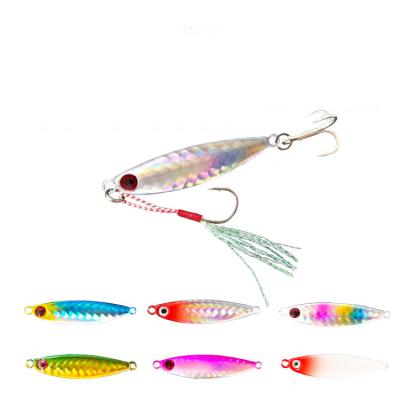 China Lead Vertical Swim Sinking Metal Jigging Lure Hard Artificial Bait Saltwater Casting for sale