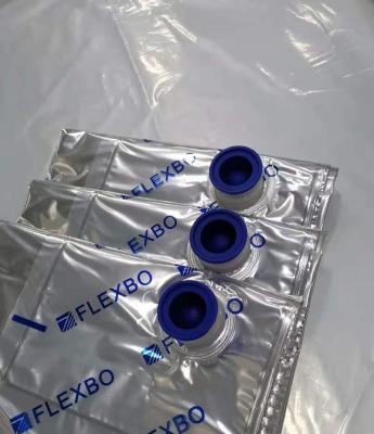 China Metallized Polyester Aseptic Liquid Packaging Aseptic Bag In Box Alufoil Aseptic Bag For 220 Drum Filling for sale