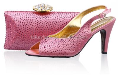 China Italian Pink Pumps New Design New Shoes And Bags For Matching Women for sale