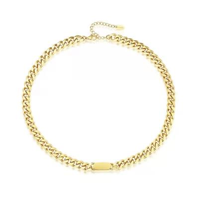 China Wholesale Gold Plated Thin Rope Chained Linsa Hip-Hop Jewelry Stainless Steel Necklace Mens Womens Gold Necklace/Franco/Figaro Chain Necklace for sale