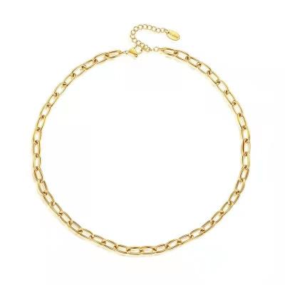 China Jewelry Chains For Women/Men 14K Gold Plated Stainless Steel Necklace Gold Jewelry Chains For Women/Men for sale