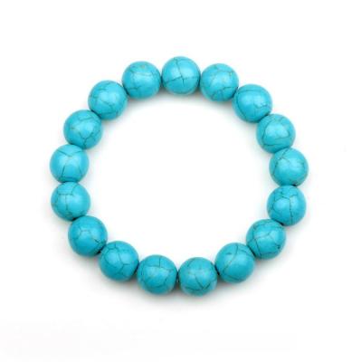 China BEST CLASSIC design 6mm 8mm 10mm green 12mm turquoise beads bracelet for MALE or FEMALE gift bracelet jewelry ZCS039 for sale