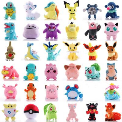 China Plush Wholesale Japanese Anime Poke mon Plush Toys Pikachu Plush Charmander Bulbasaur Plush Doll Dragon Toys for sale