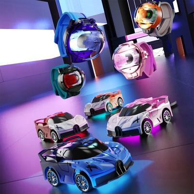 China Auto Return watch remote control car toy for kids gifts small car kids toy with USB Charging mini Watch for Boys and Girls kids gift set for sale