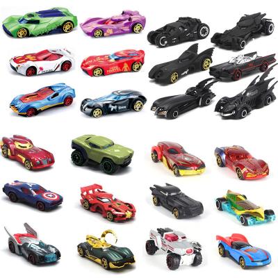 China Diecast Toy Children's toy car spider man alloy racing  Superhero concept car model Children's force-controlled toy car for sale