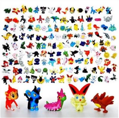 China Construction Toy 144 PCS Pokemo Miniature Set HOT Mini Action Figures Pokemo Go Toy Gift Set for sale