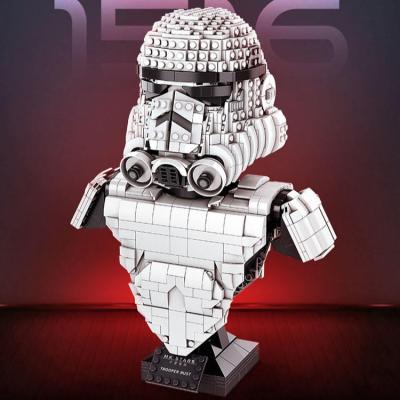 China Construction Toy Mould King 21020 Star Darth Vader White Soldier Bust Model Children's Girl Gift Block Model Toys DIY Toys Block for sale