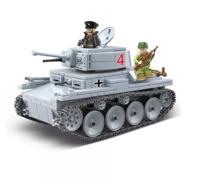 China Construction Toy Armed Tanks Building Block WW2 Military Tank Model Soldier Figures Tank Toy Military Toy Set Gifts for Kid for sale