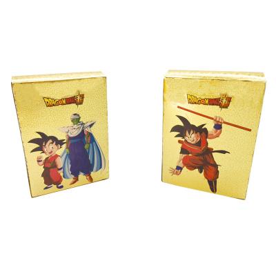 China PVC 55 DragonBall cards Wukong Vegeta Super Saiyan collection card board game battle gold leaf card for sale